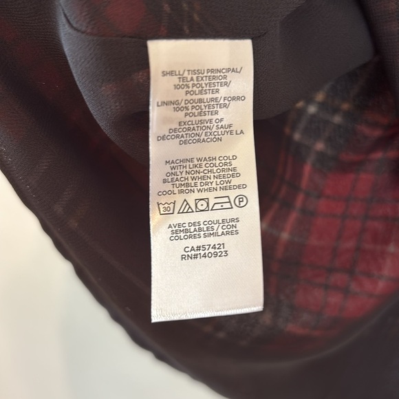 LOFT Plaid Lace-Trim Camisole Tank Top - Picture 4 of 5